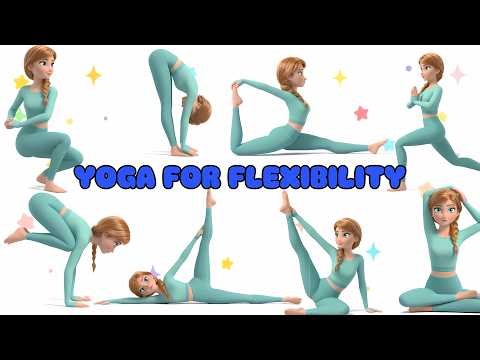 Yoga for Flexibility with Anna ❄️ Frozen Yoga for Kids ❄️ Brain Break Yoga | Yoga With Frozen #yoga