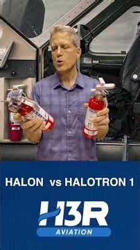 Halon 1211 vs Halotron 1 #aviation #clean agent fire extinguisher #halon fire extinguisher