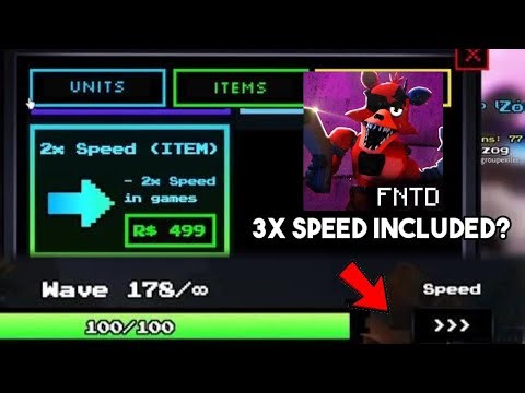 3X SPEED Item Showcase FNTD