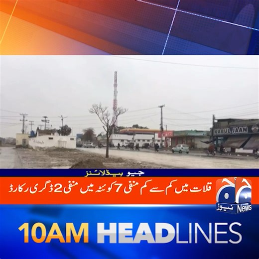 صبح 10 بجے کی ہیڈلائنز - 29 جنوری 2026 #GeoNews #Headlines | Geo News Urdu