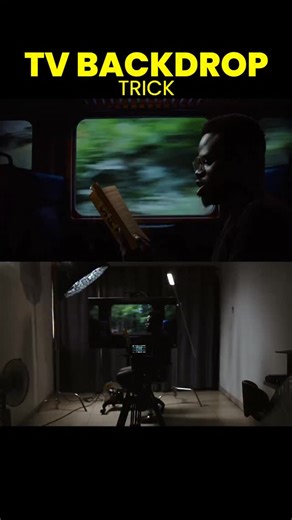 35mm on Instagram: "A TV can replace your backdrop🥹 A large enough TV can serve as a virtual background for video content production. Of course, you would need to match the perspective and focal length for it to be believable but when done right, it can become a “poor man’s” virtual stage 😂. Shout-out to this @samsungNigeria 55 inch TV with the amazing colours that we used for this setup. #contentcreator #vídeotips #creativetools #filmmakingtips #photographer Would you be trying this for your 