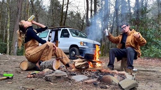 Van life vlog: Camping with box truck boy in the mountains