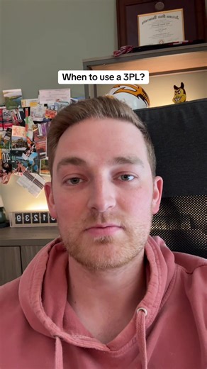 Replying to @Lukas I would try to go as long as you can before using a 3PL