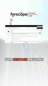 “After you buy from Forscope, can you sell your licenses legally to someone outside Europe?”