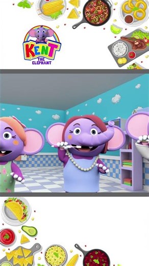 This Is The Way We Wash Our Plates 🍽️#shorts #kidssong #kenttheelephant