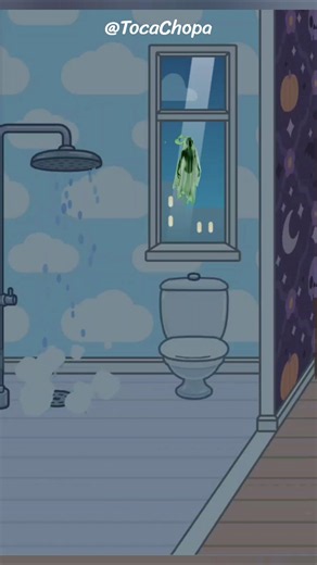 Ghost in Toca Life World! 👻 (Scary House Secret) #tocaboca #avatarworld #youtubeshorts #funny #viral