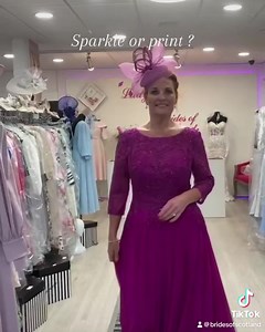 Gorgeous magenta designs, do you prefer sparkle or print ? 😍💜 limited availability in each, find your special outfit today! Appointments available this week, call 01355266160 or PM us to book Www.ladyg.co.uk | Lady G