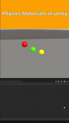 Physics Materials: Bouncy vs. Sticky in unity
