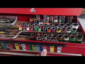 Colour code spanners and sockets to help identify size - workshop hack mcewan7m