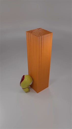 Can This Tiny AmongUs Survive This? #satisfying #amongus #blender #animation