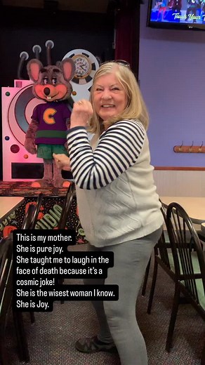 This is my mother. She is pure joy. She taught me to laugh in the face of death because it’s a cosmic joke! She is the wisest woman I know. She is Joy. | Heather Hamilton