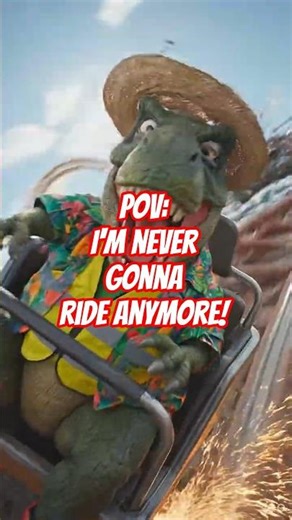 Rex' thought of trying the Roller coaster for new experience.. how would it go?