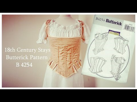 18th Century Stays Butterick B 4254