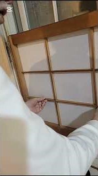 障子の張り替え！窓に戻すのに一苦労編。#大掃除