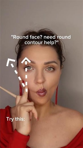 Rounded face !? Use this contouring #makeuphack