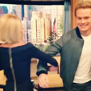 Dancing with #Outlander's #SamHeughan! #KellyandRyan @samheughan | Live with Kelly and Mark
