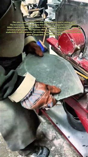Amazing Slate Cutting Machine Process | Precision Roofing Slate Cutter Tool