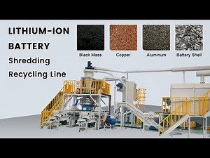 Recycling of Lithium ion Battery: Shredding and Separating Line