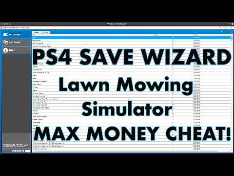 [PS4] Lawn Mowing Simulator - MAX MONEY CHEAT - PS4 Save Wizard | 1080p 60FPS HD