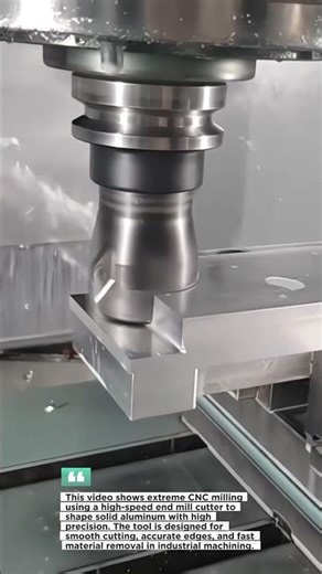 Extreme CNC Milling Aluminum with High-Speed End Mill | Precision Machining Process