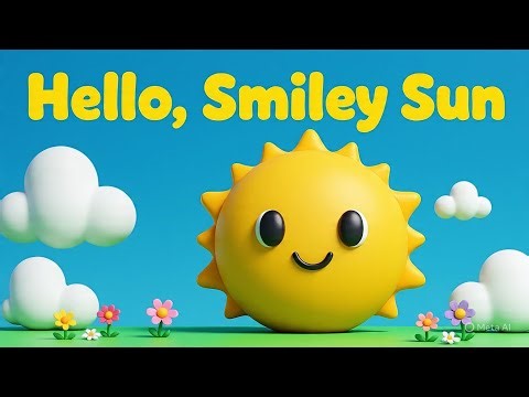 Hello, Smiley Sun | Kids Song | RainEllie Kids Music