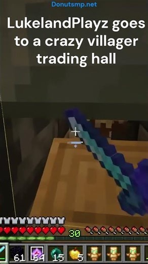 Crazy Villager Trading Hall #donut #smp #minecraft #base