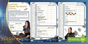 Matilda The Musical: Codebreaker Activity Sheet [Ages 5-7]