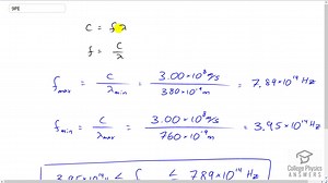 OpenStax College Physics Solution, Chapter 24, Problem 9 (Problems and Exercises)