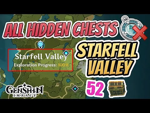 ALL HIDDEN STARFELL VALLEY CHESTS | GET 100% EXPLORATION QUICK! | Genshin Impact
