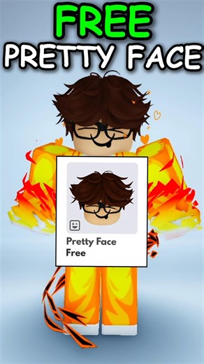 😆FREE PRETTY FACE ON ROBLOX! #roblox #freeitemsroblox #facesroblox