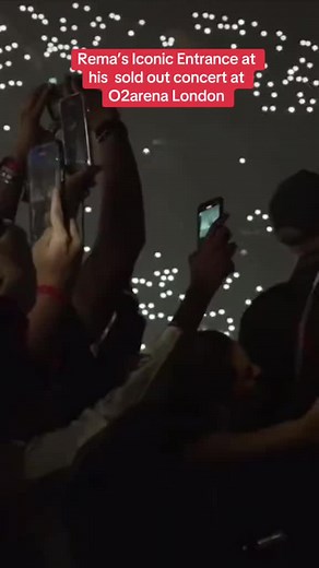 Rema's Iconic Entrance at Sold-out Concert at O2 Arena London