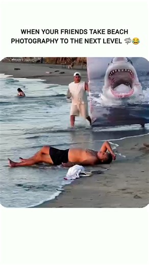 STATSAVVY | Shark Prank The Ultimate Beach Scare This Guy Fell For It Every Time 🤣 #Shorts #BeachPrank #SharkAttack #FunnyShorts #PrankWars 🦈 The Epic... | Instagram