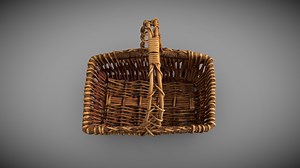 Wicker Basket - Download Free 3D model by Evgeni Yanev (@Evgeni_Yanev)