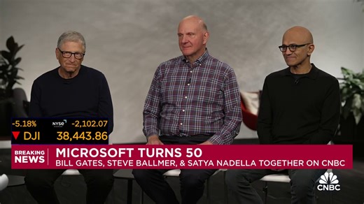 Watch CNBC's full interview with Bill Gates, Steve Ballmer, and Satya Nadella