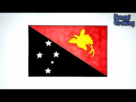 How to Draw The Flag of Papua New Guinea