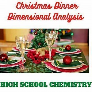 Chemistry Christmas Dinner Dimensional Analysis High School