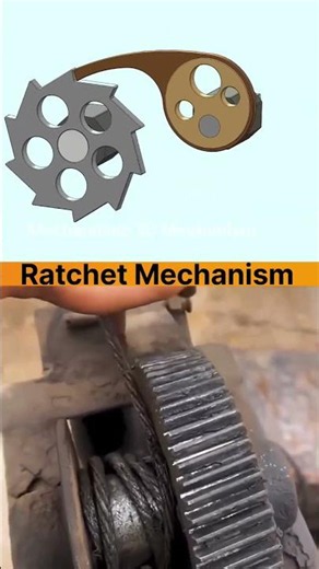 Ratchet mechanism ⚙️ #automobile #3d #3danimation #3dprinting #engineering #mechanical