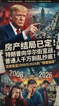 [Boss Talks America] The real estate market's fate is sealed! Trump declares war on Wall Street; ...