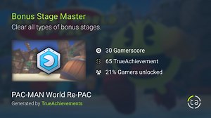 Bonus Stage Master achievement in PAC-MAN WORLD Re-PAC