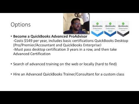 Advanced QuickBooks Training Courses