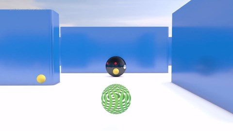 Robot Pacman vs Blue Monster Pacman