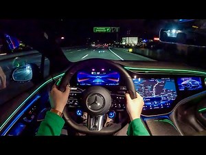 2022 Mercedes-AMG EQS - POV Night Drive (Binaural Audio)