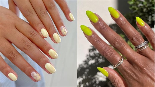 17 Trendy Yellow Nail Ideas for Spring and Summer