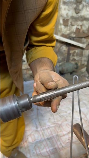 Steel Wire Tension Spring | Simple Drill Machine Crafting #diy #shorts