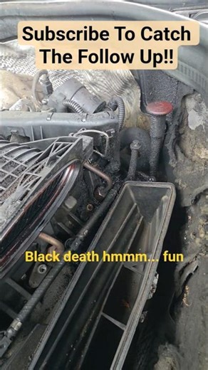 Every Mercedes Owner’s WORST Nightmare... The BLACK DEATH! 💀⬛ #mechaniclife #mobilemechanic #shorts