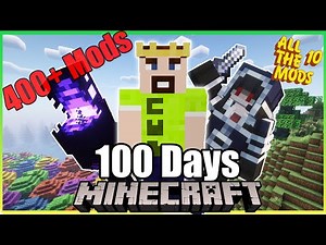 I Survived 100 Days in All The Mods 10 in Minecraft 4v4