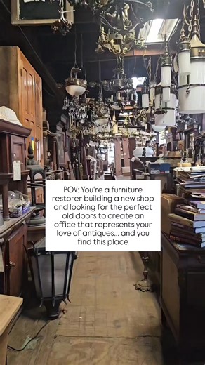 Edwardian meets Deco. That's the only way to explain my vision. I'll be sharing the full build in the coming days! The doors have been a passion project for me. From the transom to the window decals, the new hardware...its all so good. Also, no matter where you live, if you want the ultimate thrift warehouse for all things architectural salvage, Docs Architectural Salvage is the best! Located in Springfield, TN, it's worth the trip. I could spend two weeks in there and still not see everything. 