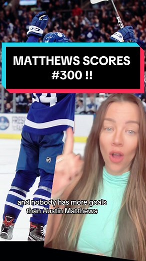 AUSTON MATTHEWS scored his 300th goal, with a HAT TRICK performance in the Maple Leafs season opener ! How many goal does he score this year!? I say 50! #austonmatthews #mapleleafs #leafsforever #hockey #nhl