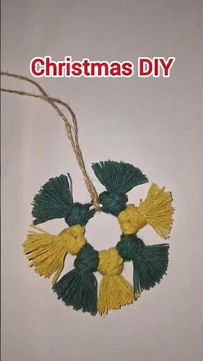 Easy Macrame Christmas Ornament ✨