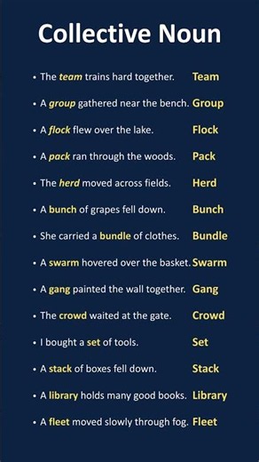 Collective Nouns | Learn English Grammar Easily